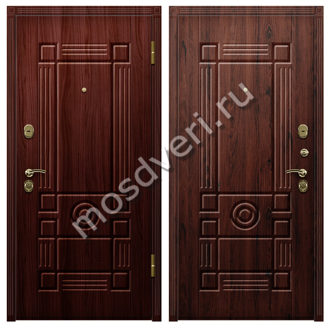 Входная дверь одностворчатая металлическая МДФ в коттедж утепленная - купить от производителя Мосдвери Входная дверь одностворчатая металлическая МДФ в коттедж утепленная